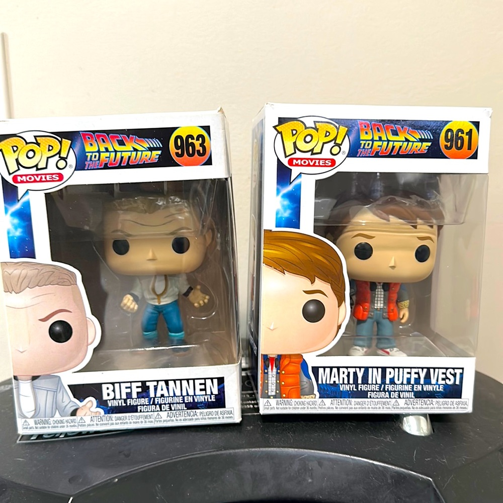 Funko New In Box 📦 NIB Back to the Future Biff & Marty!! 🏎️